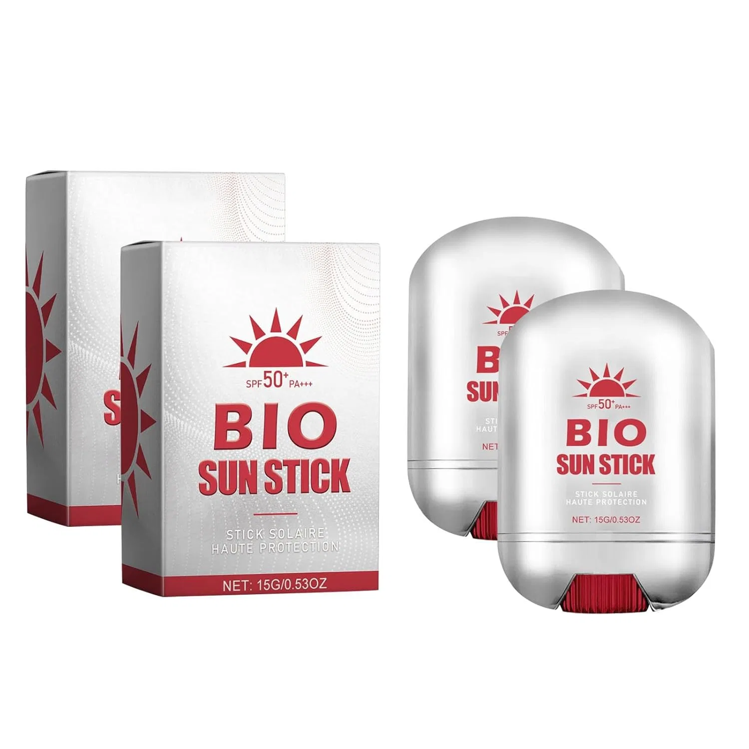 Солнцезащитный стик SPF 50 для лица и тела, 2 шт. Generisch, 2 Stück