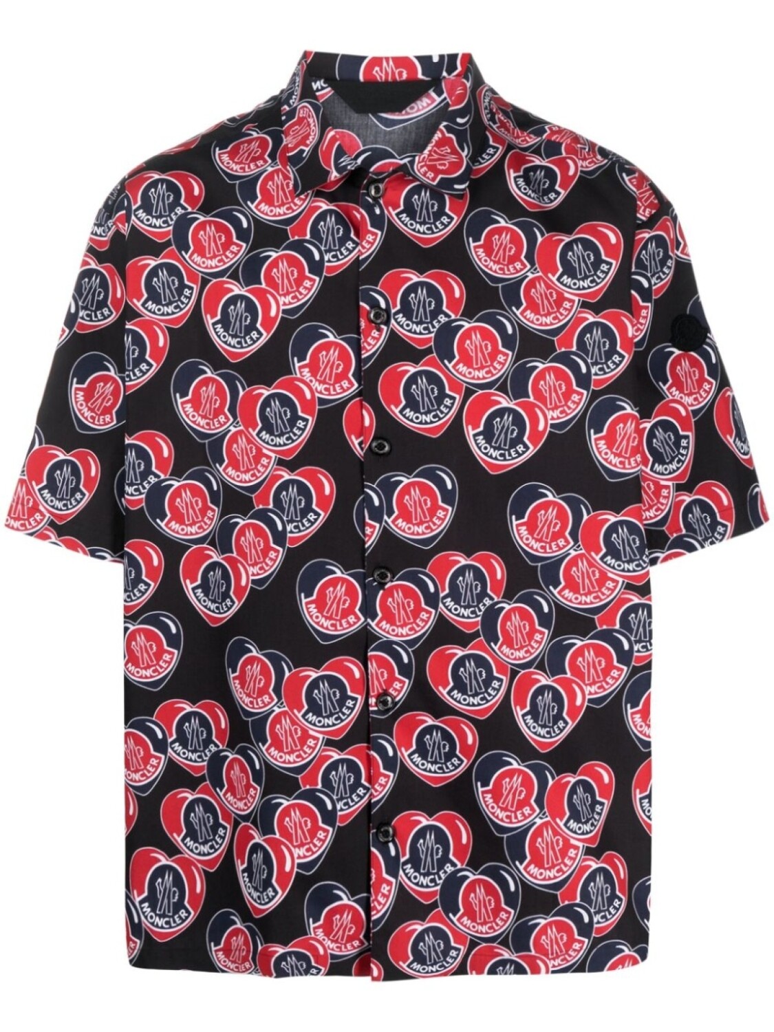 

Moncler рубашка Heart с логотипом, синий