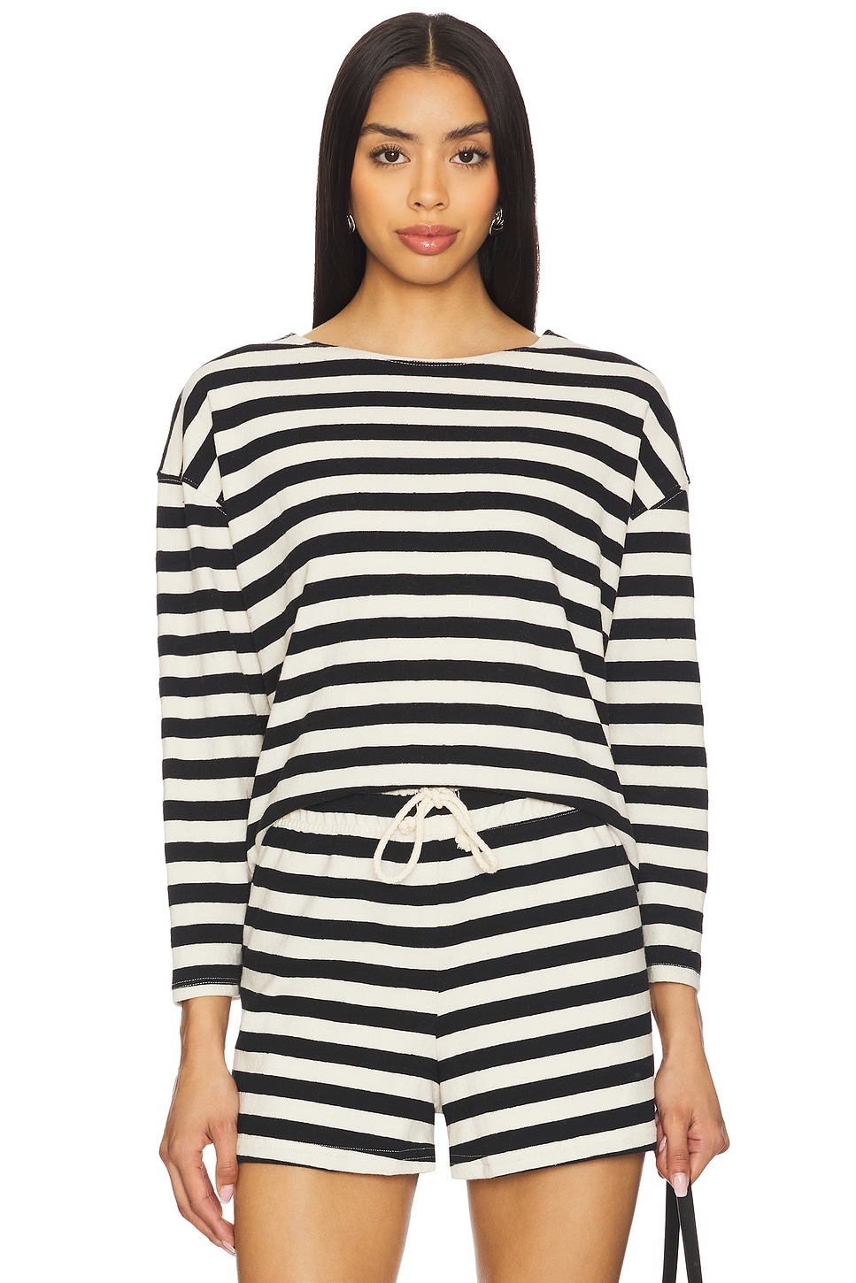 

Длинный рукав в полоску Taylor Perfectwhitetee, true black & natural stripe