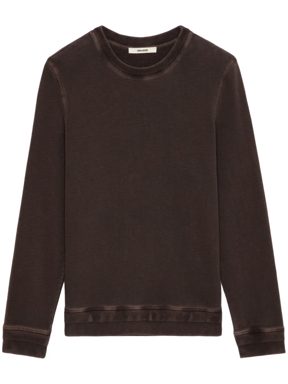 

Толстовка из органического хлопка с вышивкой Zadig&Voltaire, коричневый