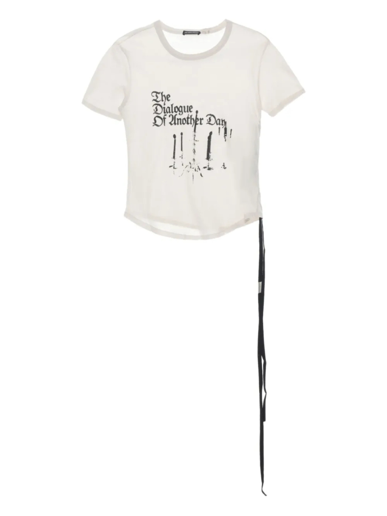

Ann Demeulemeester футболка с графичным принтом, белый