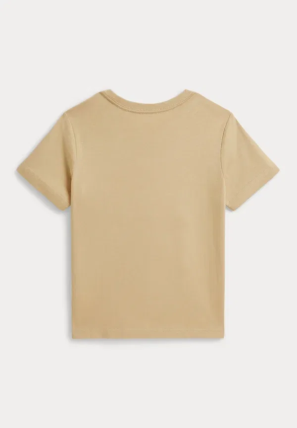 Футболка Polo Ralph Lauren Polo bear cotton jersey tee 2 6y print t-shirt, кремово-белый — фото 2