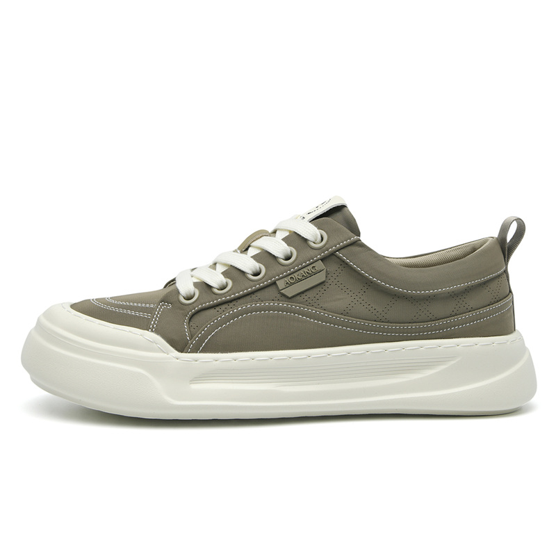 

AOKANG Низкие скейтборд кроссовки мужские хаки зелёный, цвет Khaki Green[Standard Sports Shoe Size]