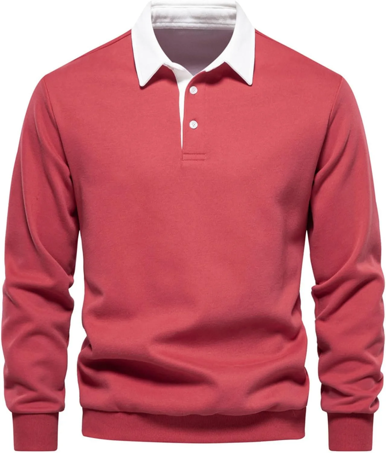 Рубашка мужская Long Sleeve Button down Lapel Classic Slim Fit