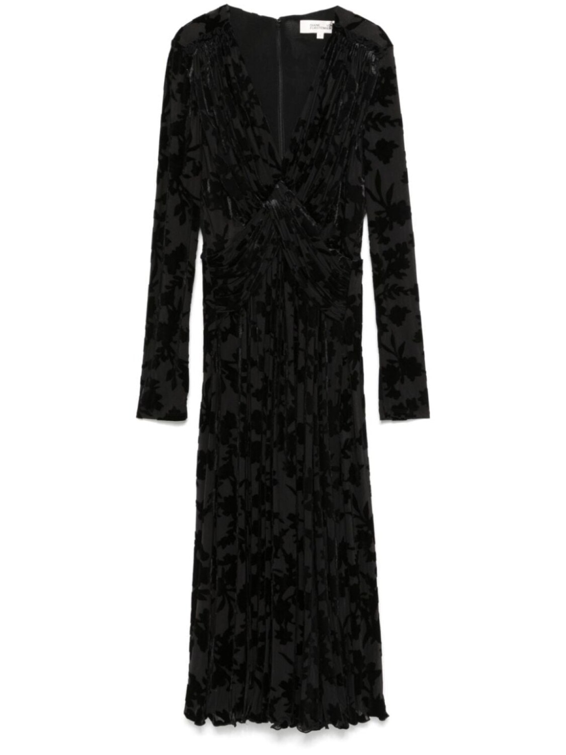 

Платье миди Strand DVF Diane von Furstenberg, черный