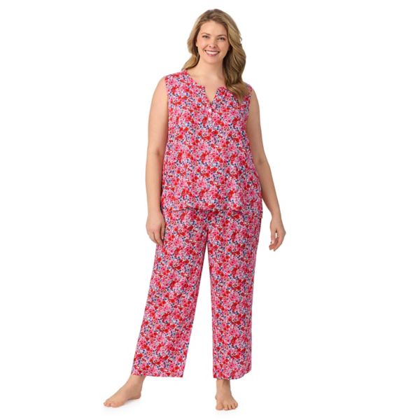 

Пижамный комплект Plus size: топ и укороченные штаны Draper James, цвет meadow flower