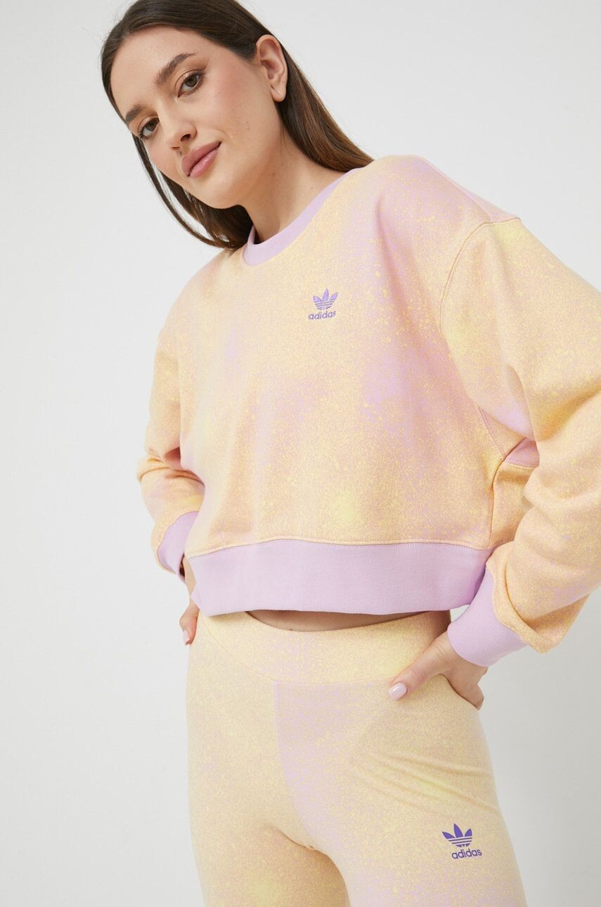 

Хлопковая толстовка adidas Originals, мультиколор