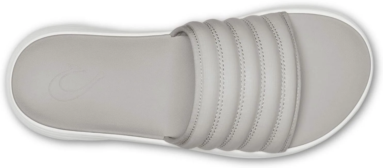 

Мужские сланцы OLUKAI Komo, водостойкая обувь с мягкой ремешковой стелькой, комфорт и поддержка на весь день, серый