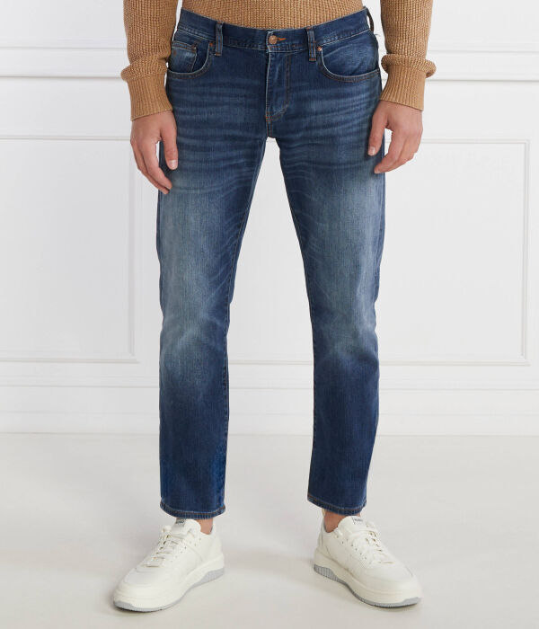 

Джинсы мужские Armani Exchange j13 с эффектом потертости, синий
