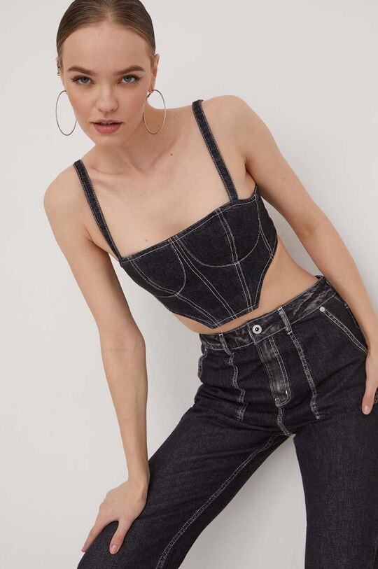 

Джинсовые топы Karl Lagerfeld Jeans, серый