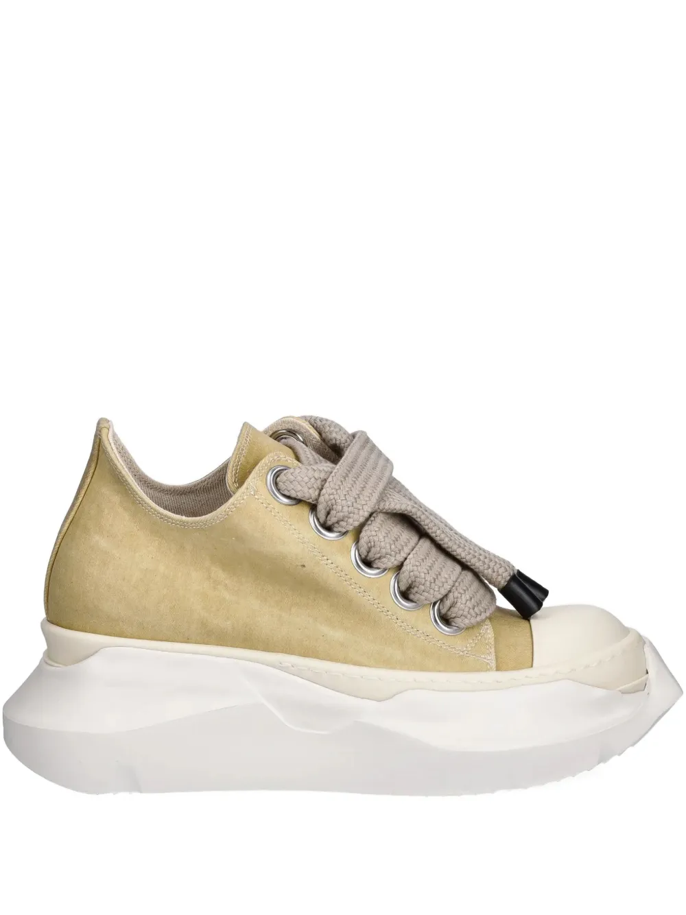 Низкие кеды на платформе со шнуровкой Rick Owens DRKSHDW, желтый