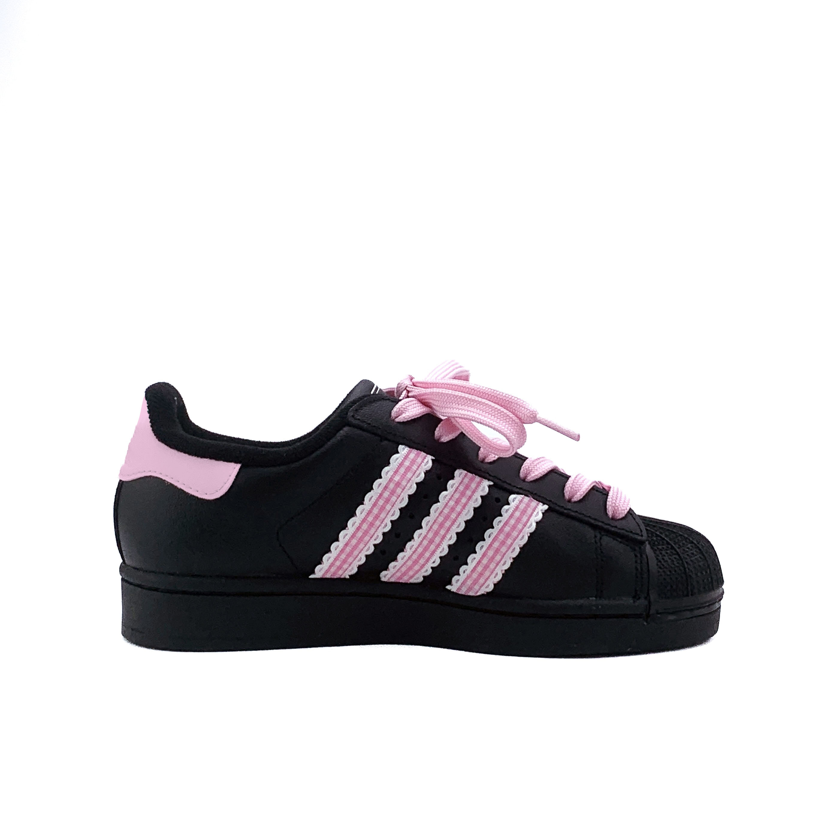 Adidas Originals Superstar 2 устойчивые к истиранию низкие детские скейтбординг кроссовки Cherry Blossom Pink для подростков — фото 3