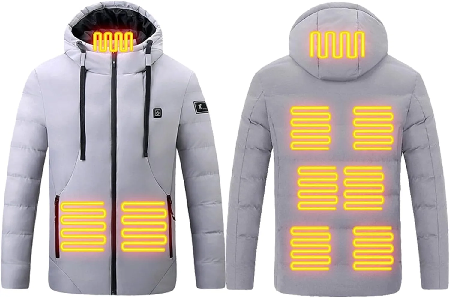 

Термокуртка с подогревом для мужчин и женщин, с аккумулятором, зимняя ASFGIMUJ