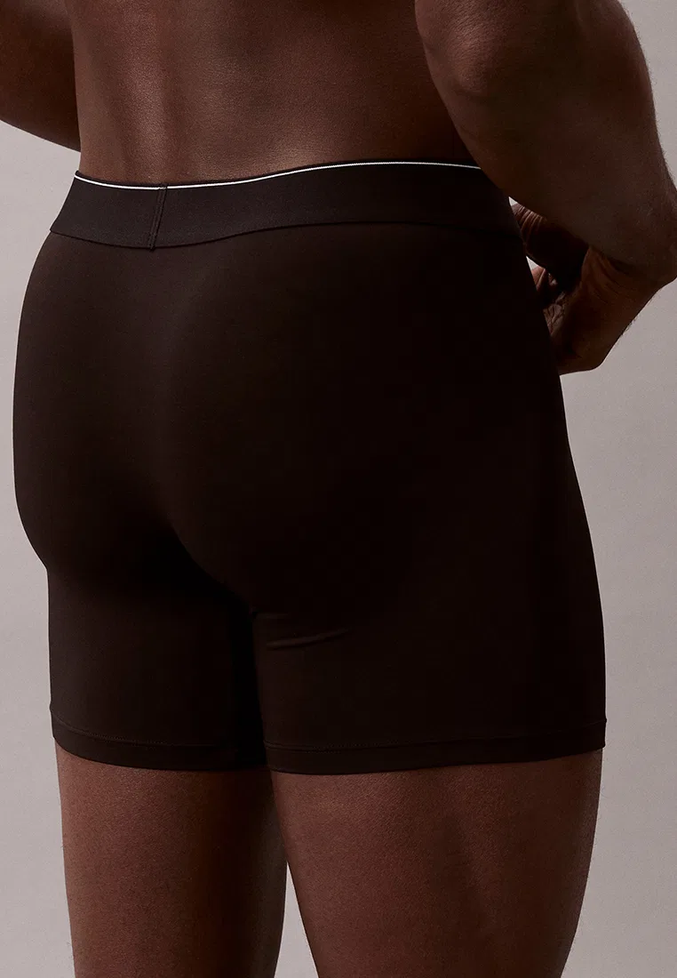 Трусы боксеры, микрофибра, Calvin Klein, черный — фото 4
