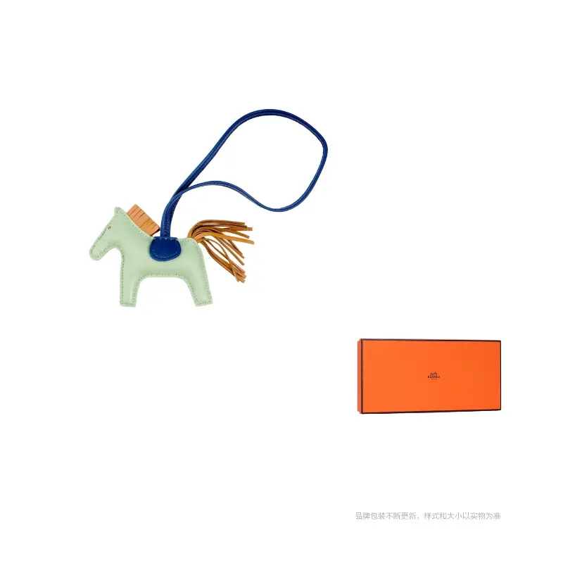 

HERMES Эрмес Родео Кулон из овечьей кожи унисекс, Green