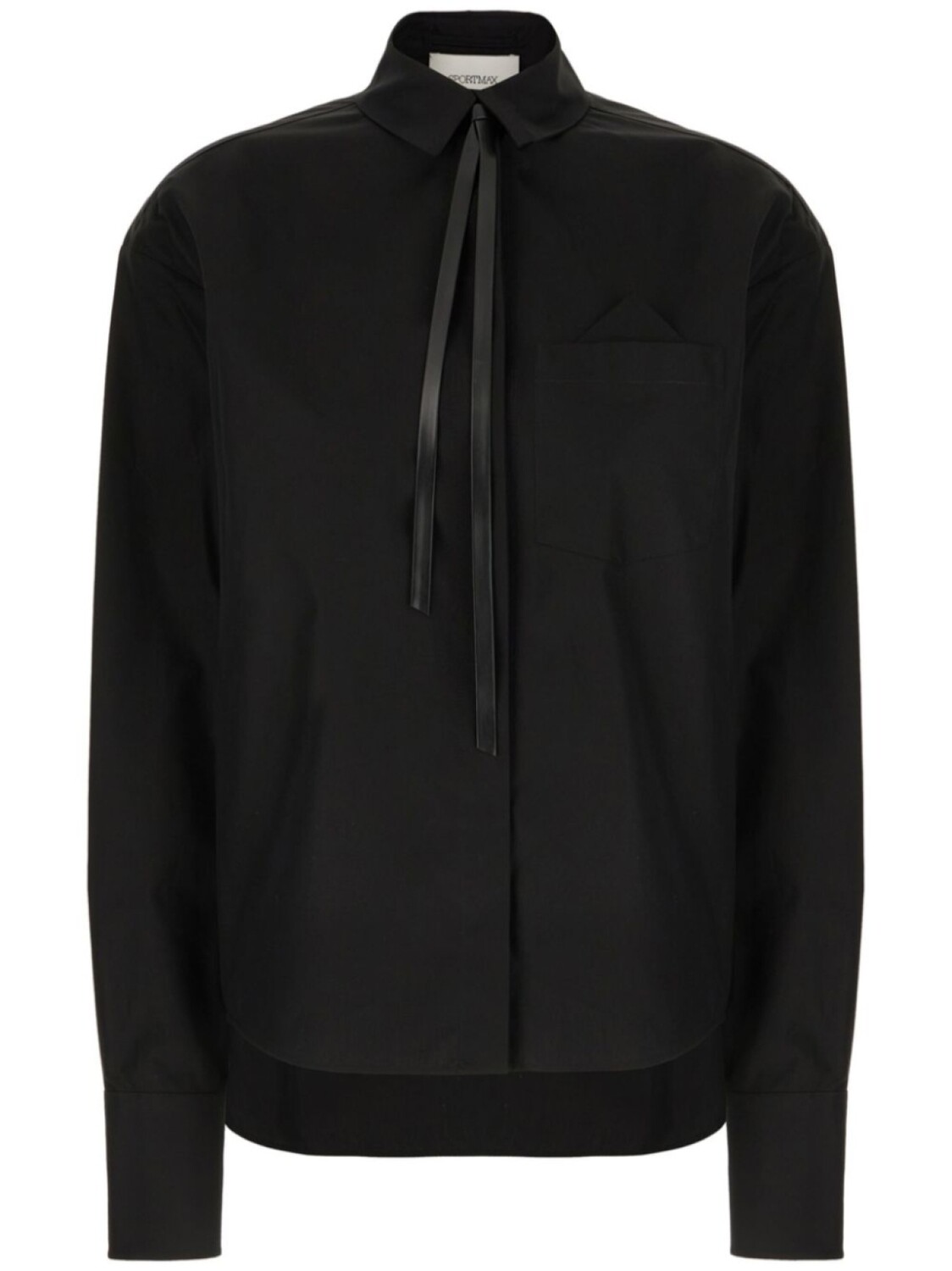 

Шерстяная рубашка Sportmax, черный