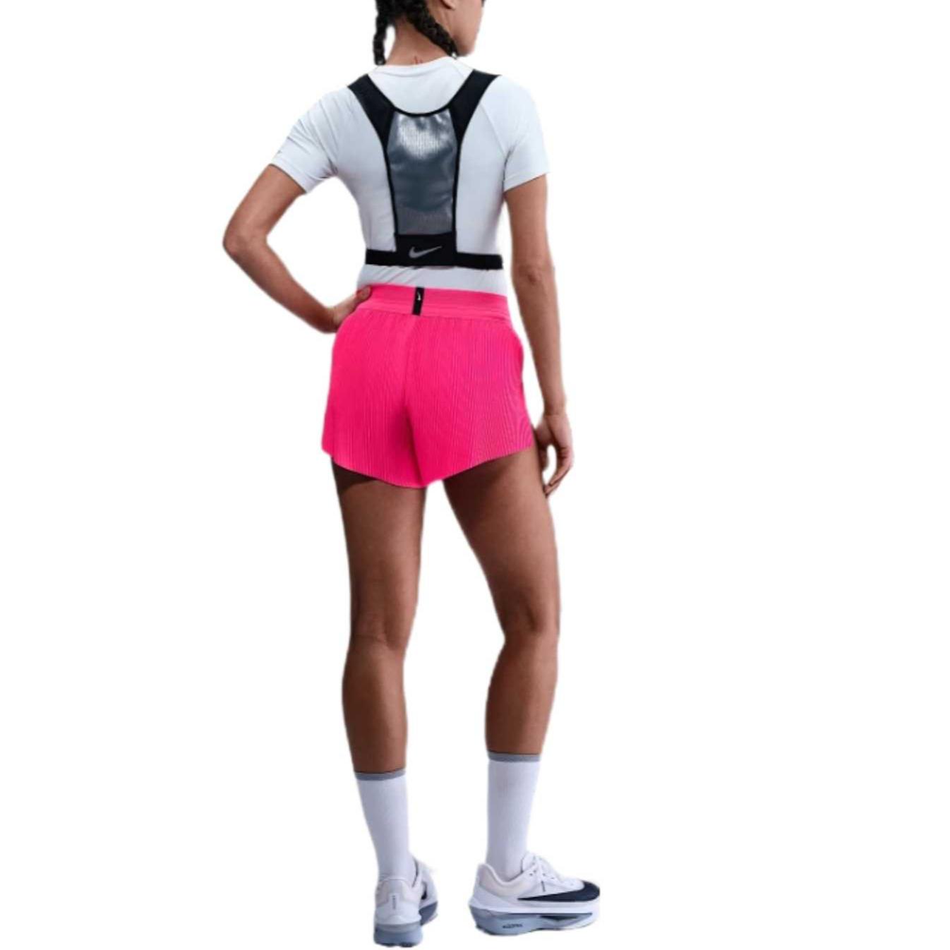 Женские беговые шорты AeroSwift Dri-FIT Adv Mid-Rise 3" с подкладкой Nike, розовый — фото 4
