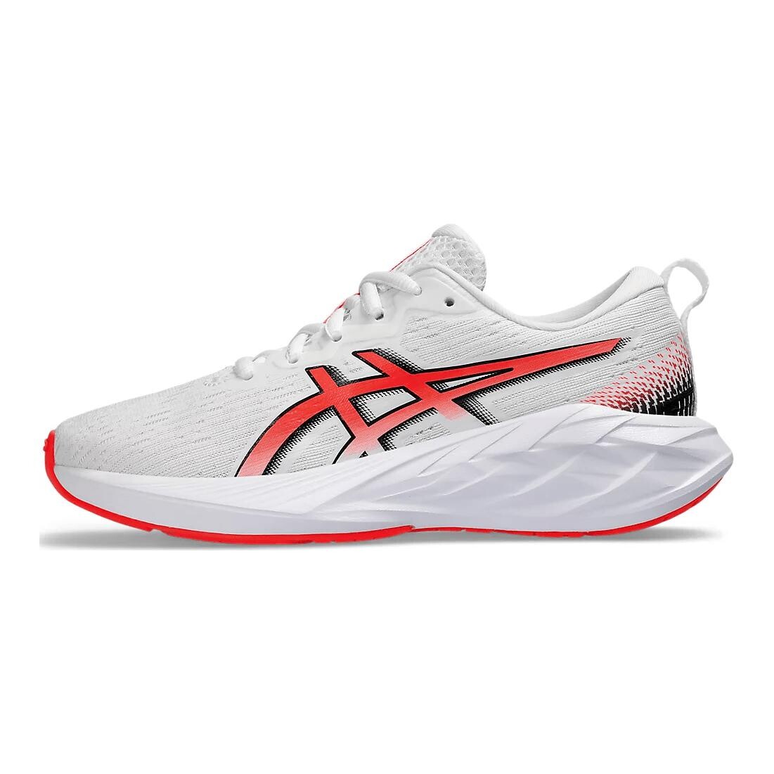 

Кроссовки Asics Novablast 4 GS 'White Sunrise Red', белый/красный