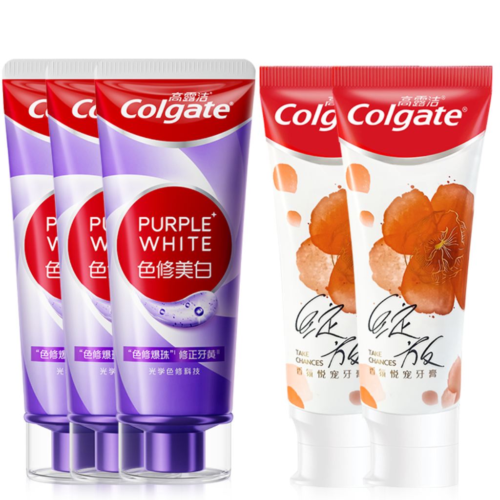 

COLGATE Отбеливающая зубная паста с эффектом изменения цвета, детокс и свежесть дыхания, Sasha Same Style