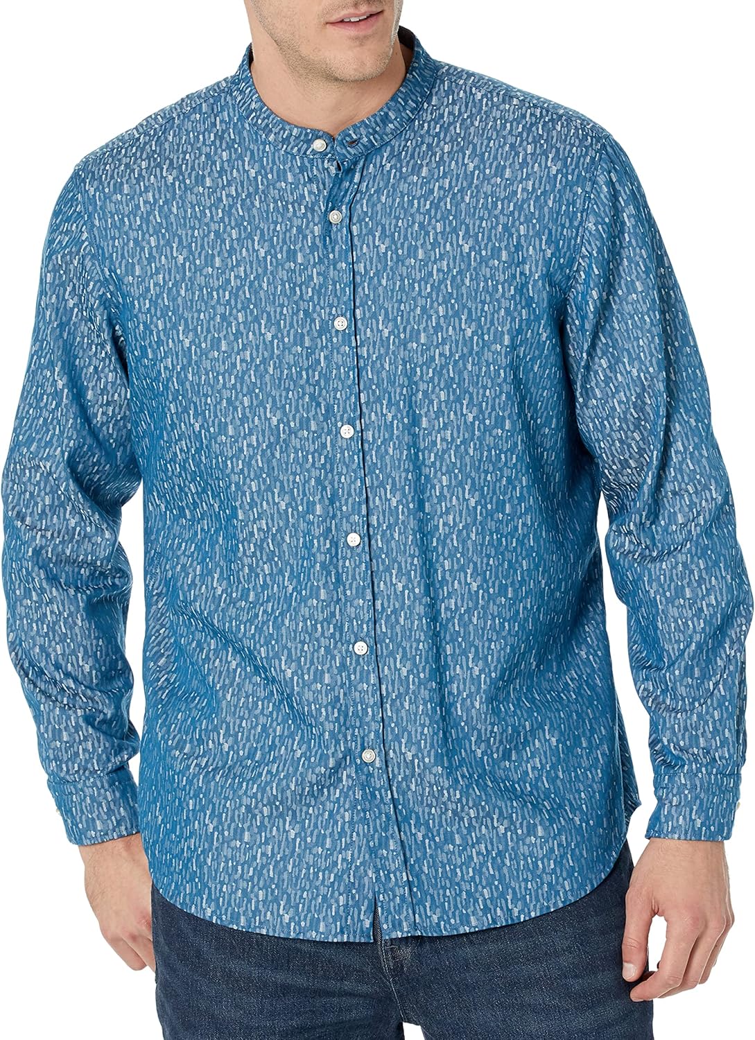 

BOSS Мужская рубашка с отложным воротником, классический крой, оксфордская ткань, на пуговицах, Sonoran Sky