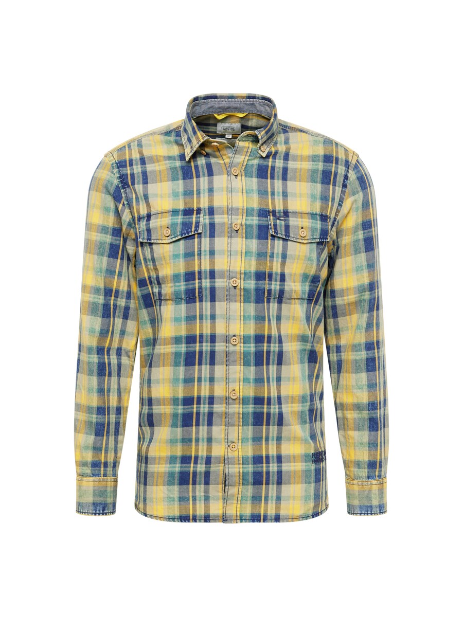 

Рубашка обычного кроя на пуговицах CAMEL ACTIVE, цвет Blue/Navy/Yellow