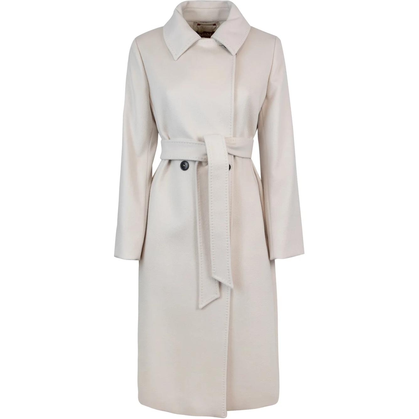 

MaxMara Studio Макс Мара Студио поясное пальто с длинными рукавами, Light Gray