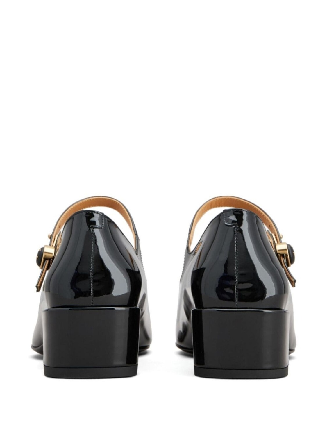 Tod's туфли-лодочки Mary Jane с лакированной отделкой, черный — фото 3