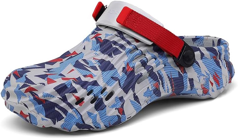 

Мужские летние спортивные сандалии для улицы, пляжная обувь для воды, повседневные шлепанцы, легкие и дышащие Miluoluo, красный