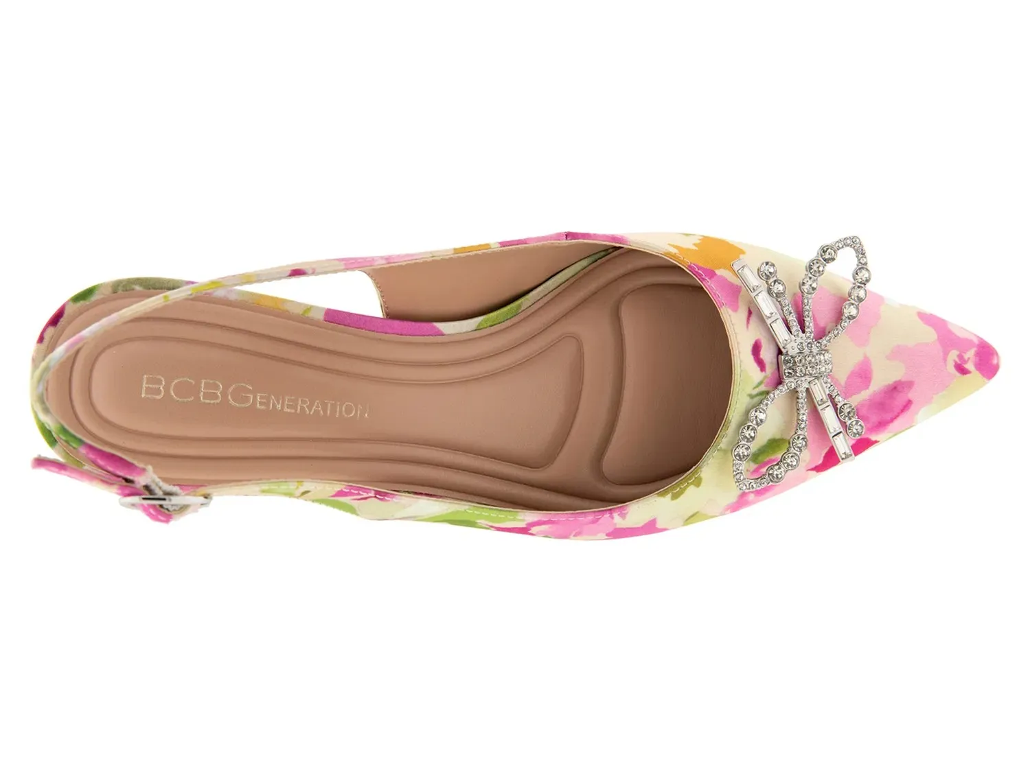 Туфли-лодочки BCBGeneration Donna 3, розово-зеленый цветочный принт — фото 3