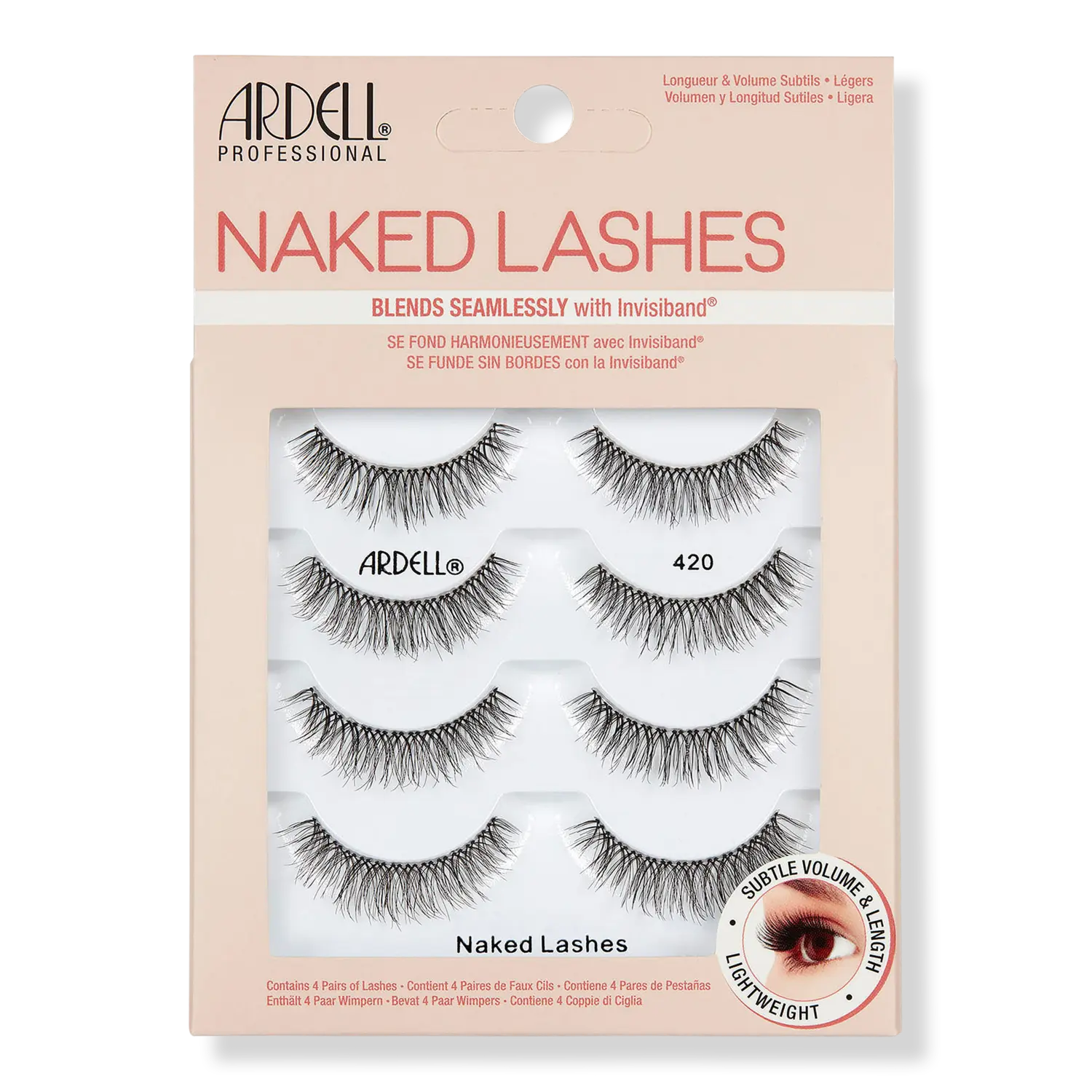 

Накладные ресницы Naked #420, мультипак Ardell
