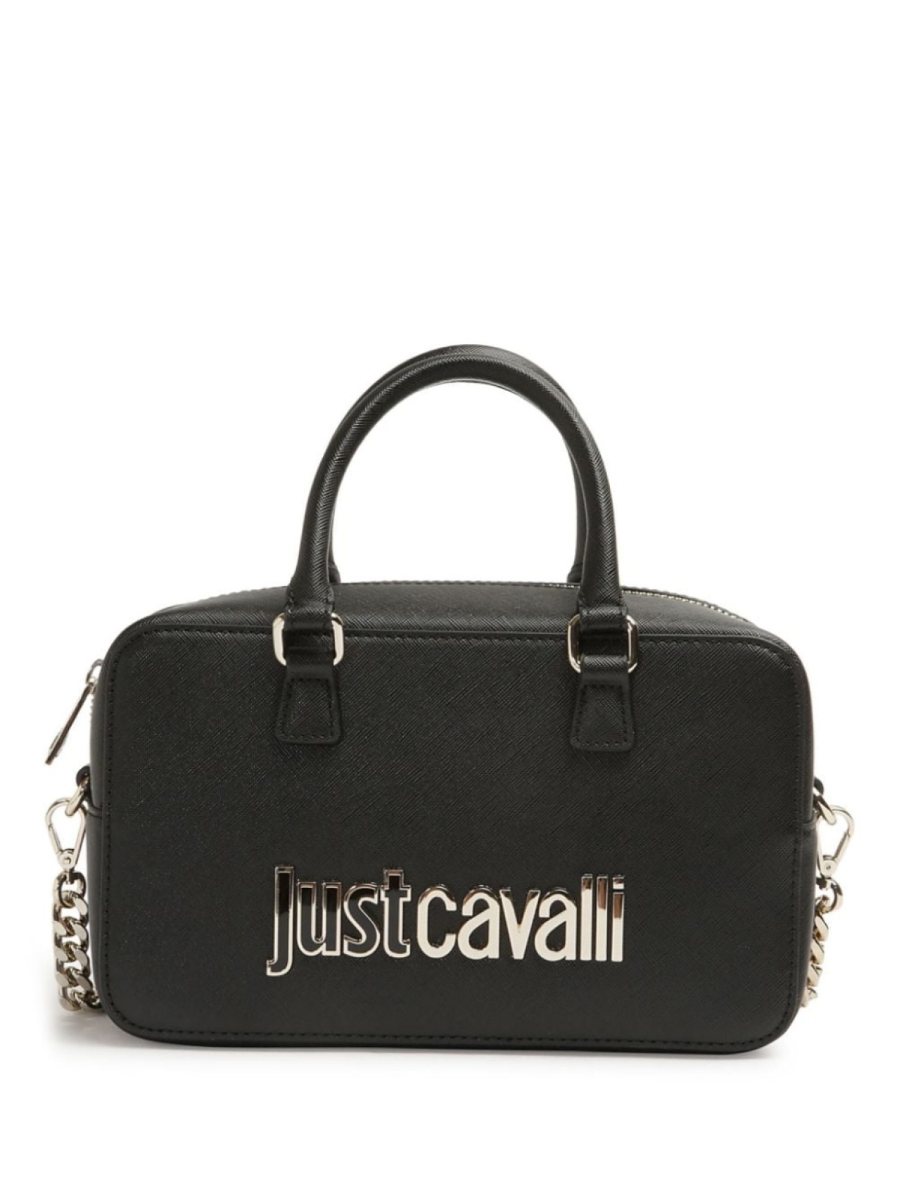 

Сумка-тоут с логотипом Just Cavalli, черный