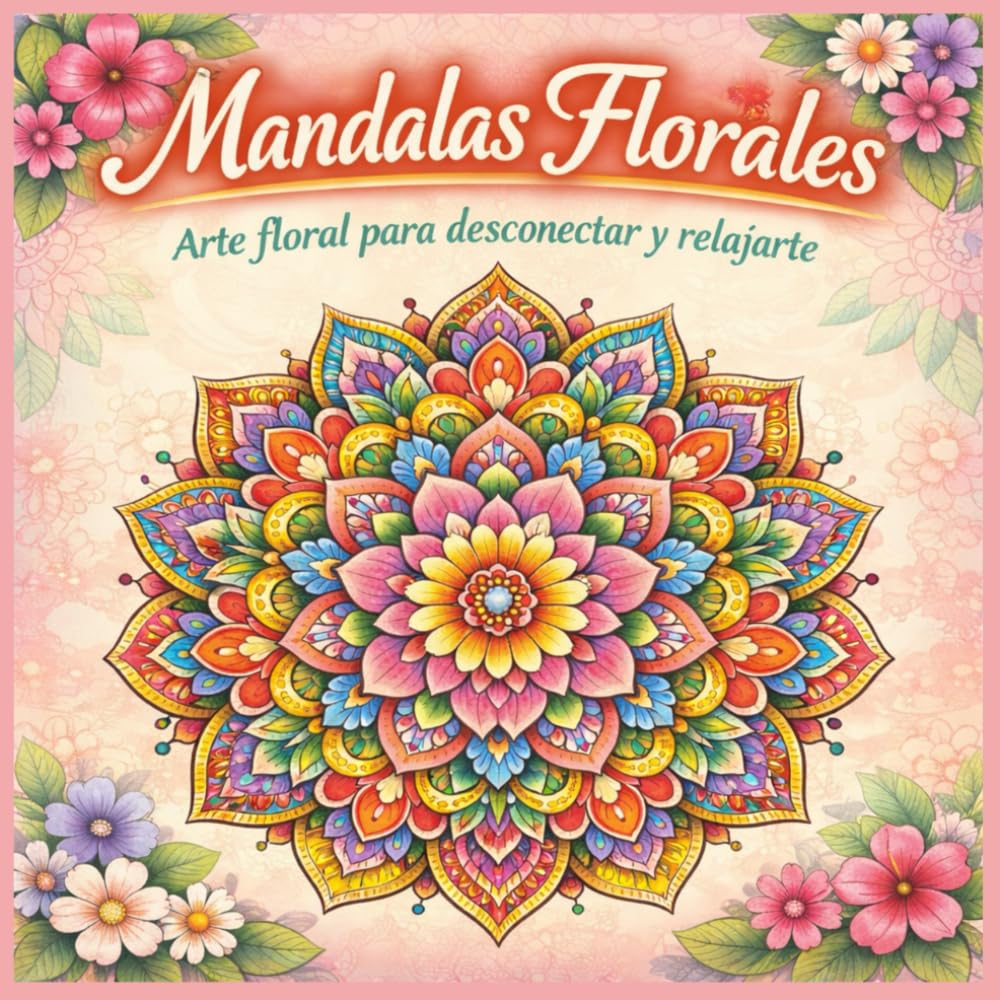 

Mandalas Florales libro de colorear para adultos: Arte floral para desconectar y relajarte para adultos (Spanish Edition)