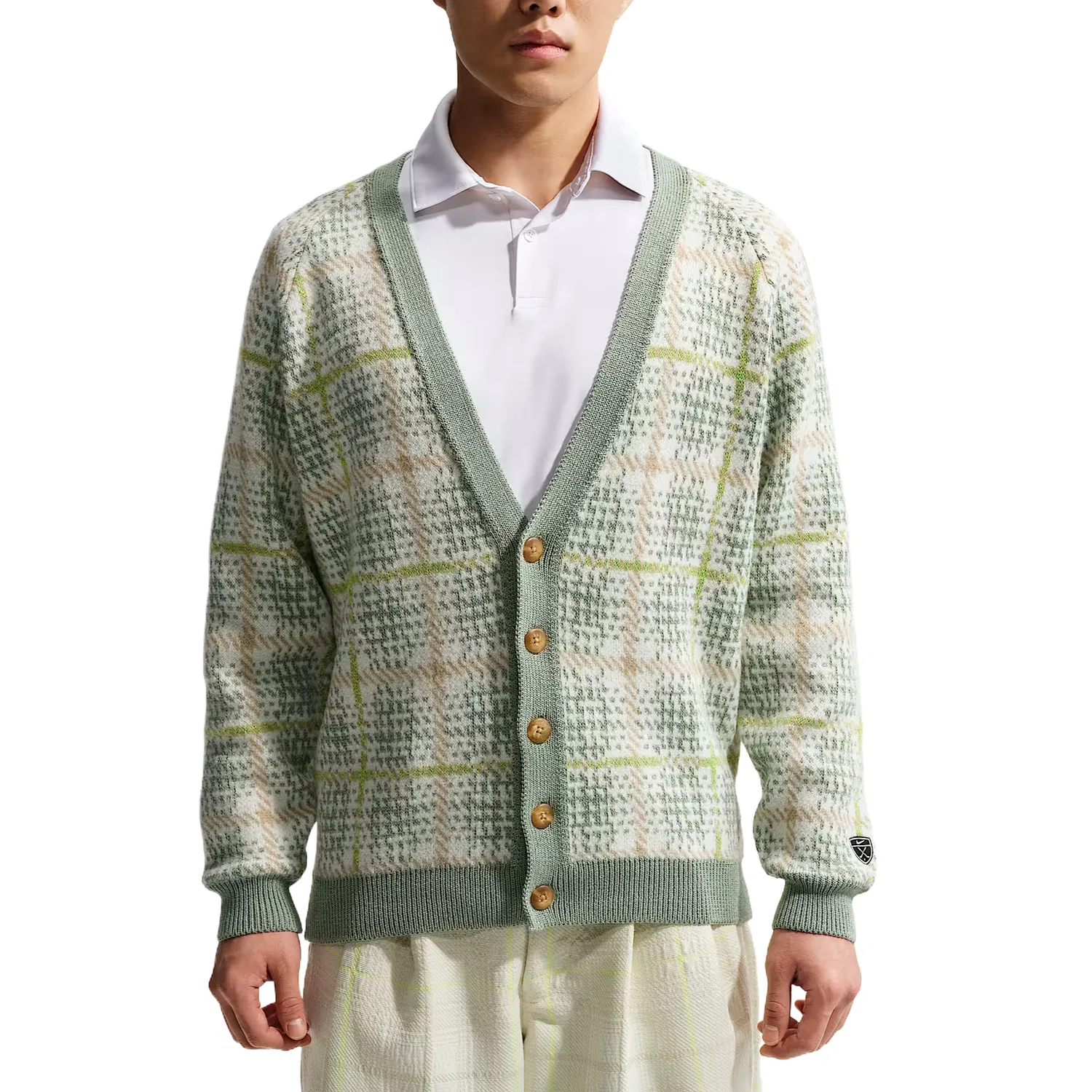 Гольф одежда мужская Nike Gentle Gray Green