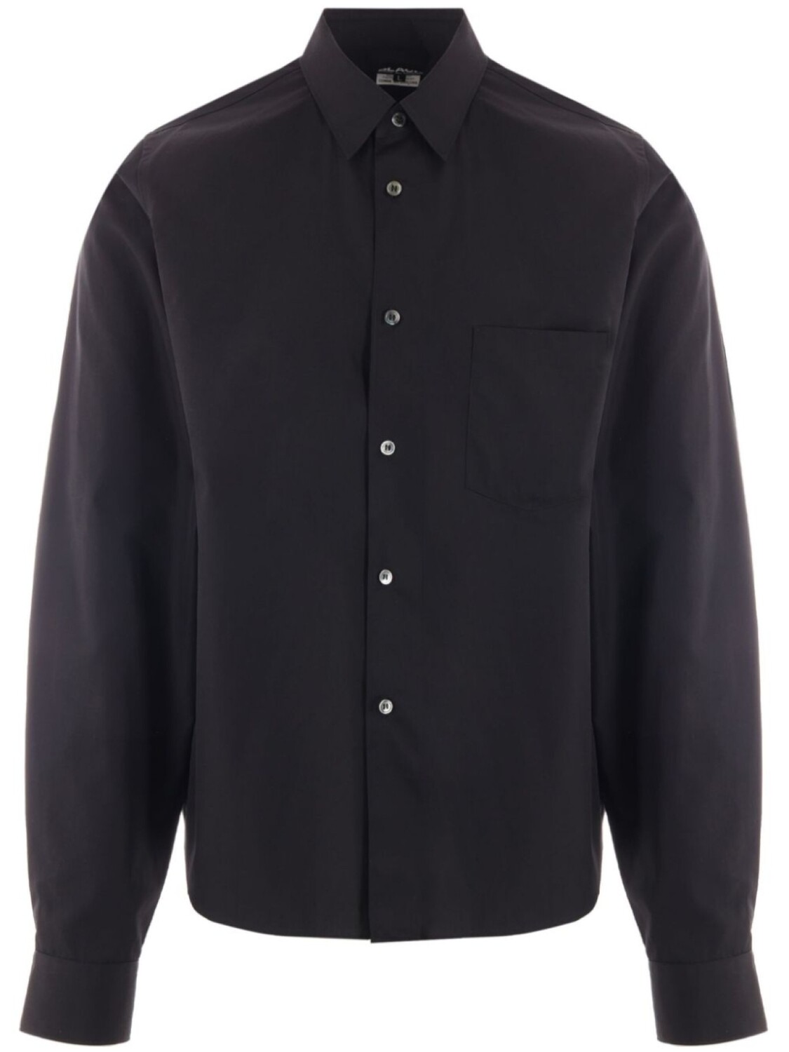 

Black Comme Des Garçons хлопковая рубашка с длинным рукавом, черный
