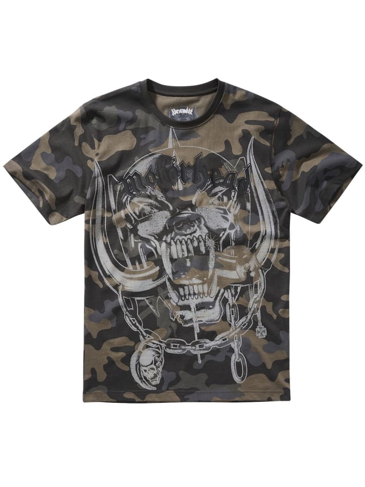 

Футболка Motörhead T-Shirt Warpig Print в камуфляжном цвете Brandit, Хаки, Футболка Motörhead T-Shirt Warpig Print в камуфляжном цвете Brandit