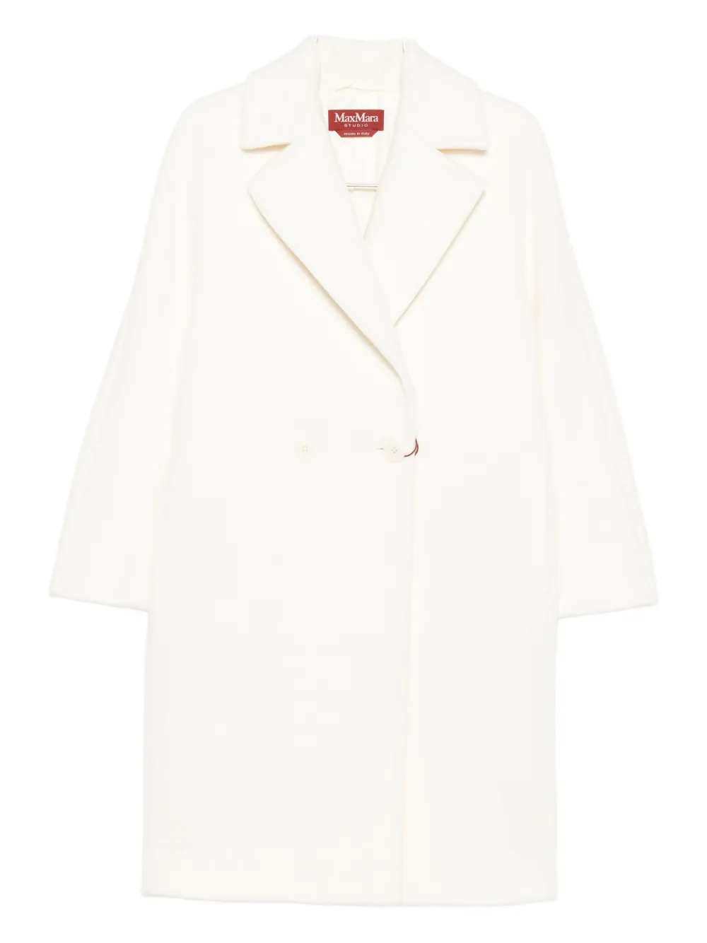 

Двубортное пальто Max Mara, белый