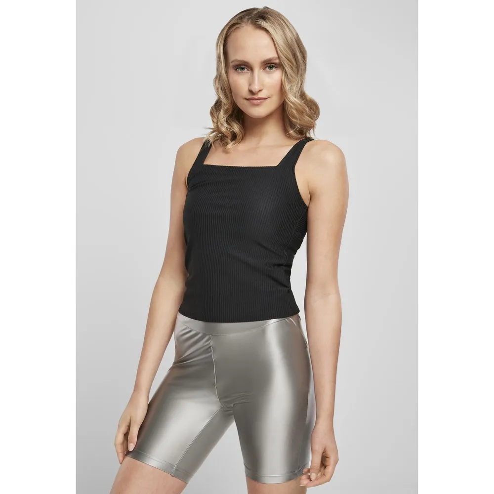

Футболка Urban Classics Ladies Squard Neckline Rib Big, черный