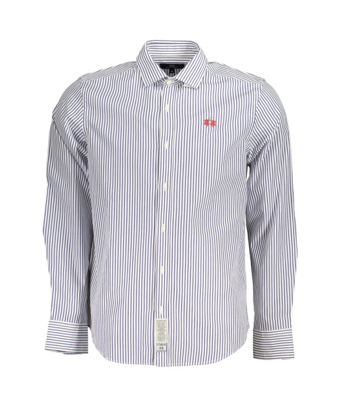 

Элегантная рубашка с длинными рукавами в полоску. La Martina, белый