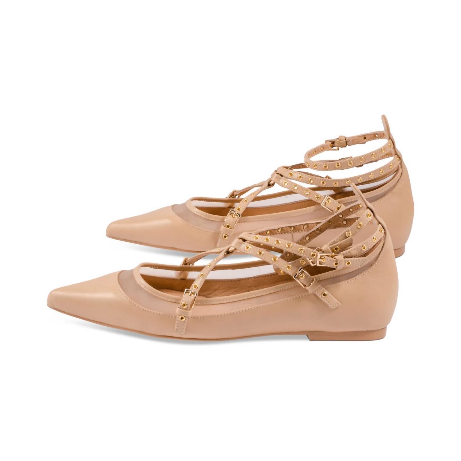 Женские сандалии из натуральной кожи Volatile Jeffrey Campbell, цвет natural