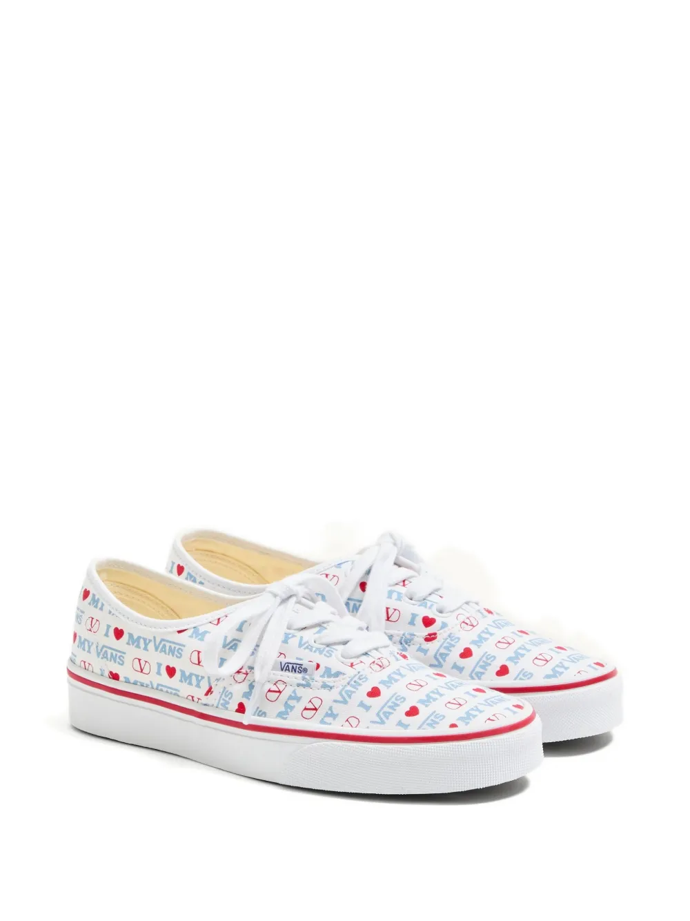 Кроссовки с принтом Love из коллаборации с Vans VALENTINO GARAVANI, белый — фото 2
