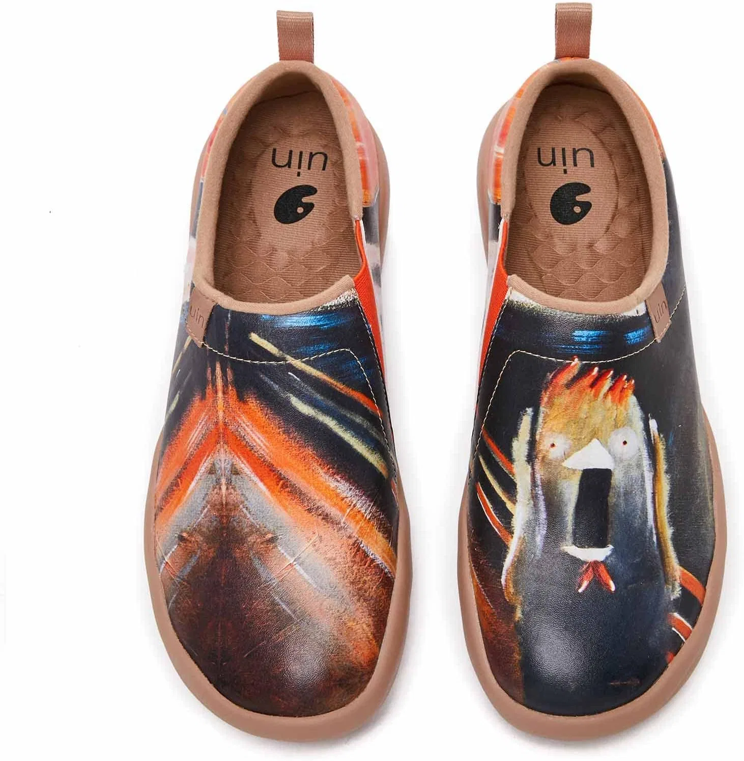 Мужские лоферы painted travel shoes, UIN, Ahhhhh