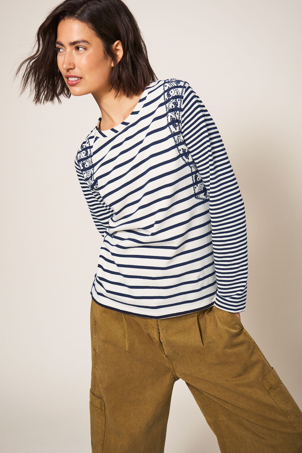 

Футболка миллера White Stuff, синий