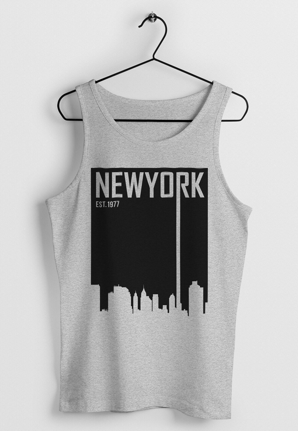 

Топ COOLES TANK- NEW YORK SKYLINE MUSCLE Neverless, серый