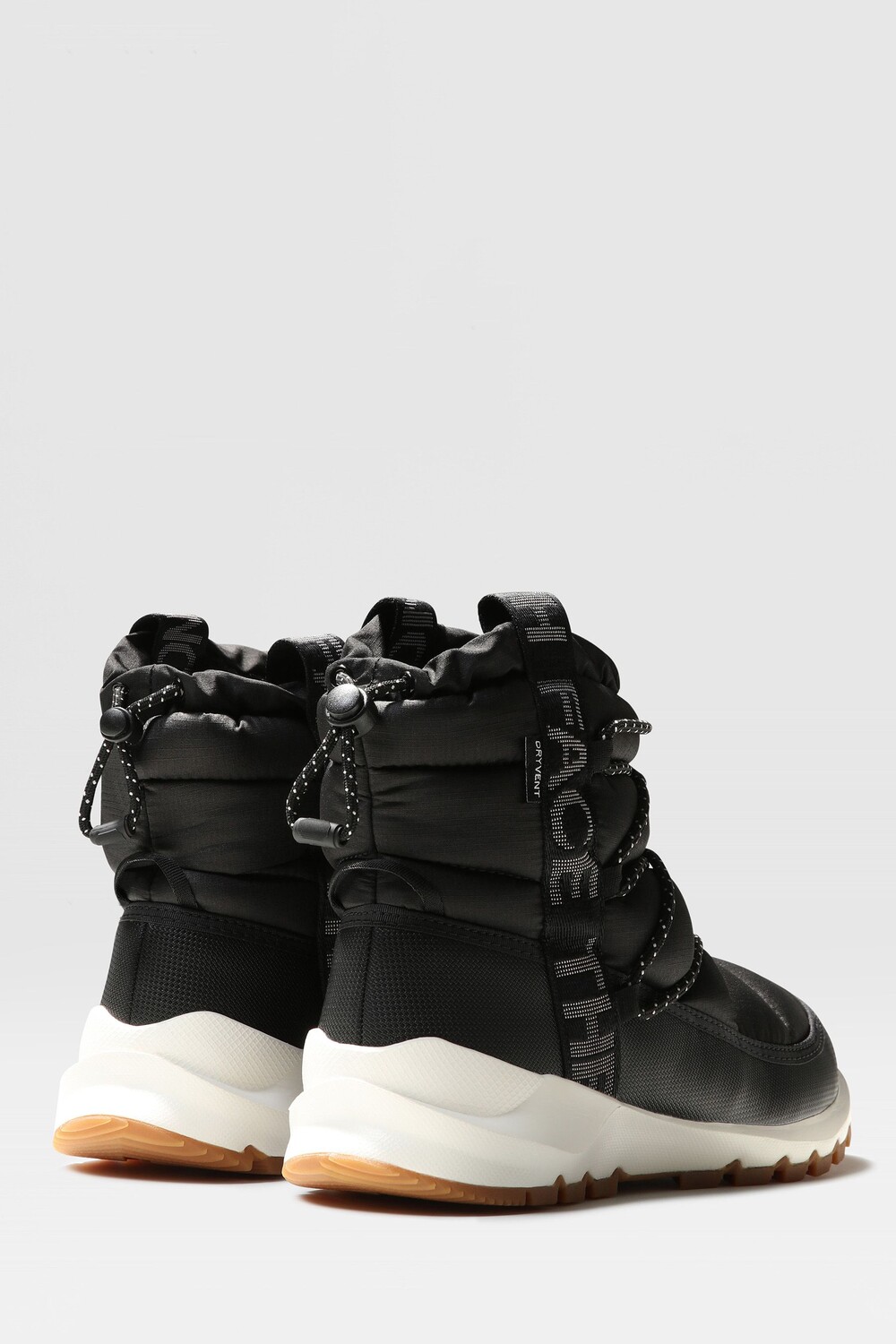 Женские полусапоги The North Face Thermoball стеганые на шнуровке, черный — фото 3