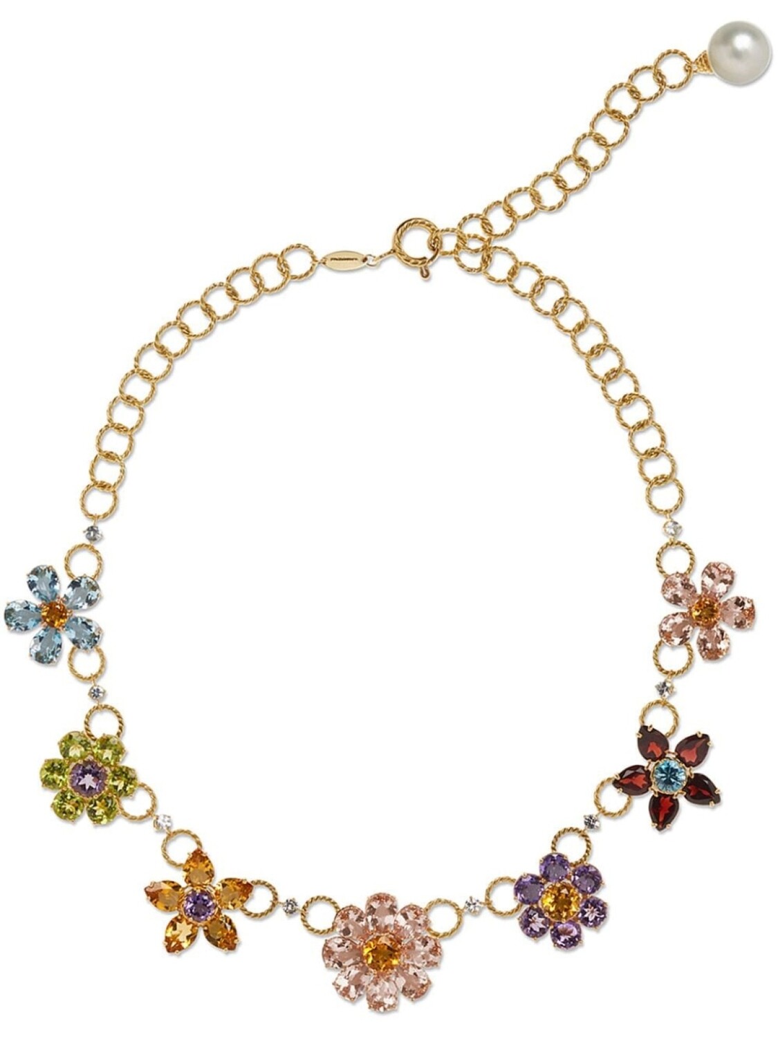 

Колье из желтого золота с цветочным декором Dolce & Gabbana, золотой