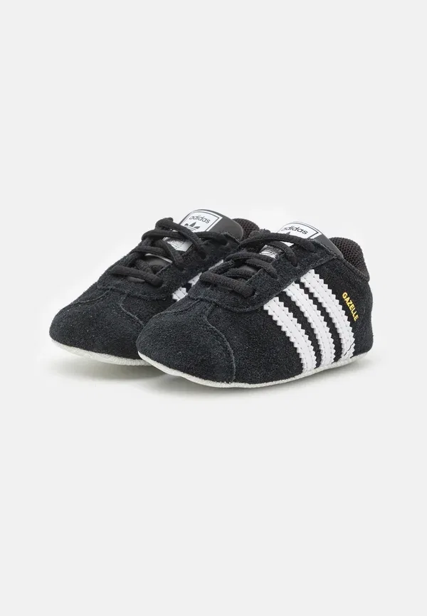 Кроссовки для первых шагов Gazelle crib Adidas Originals, черный с белым — фото 2