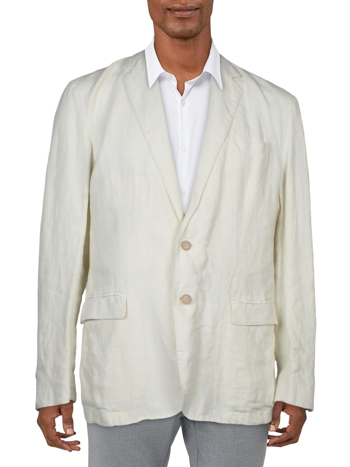 

Мужской льняной пиджак с двумя пуговицами Lauren Ralph Lauren, цвет Chic Cream