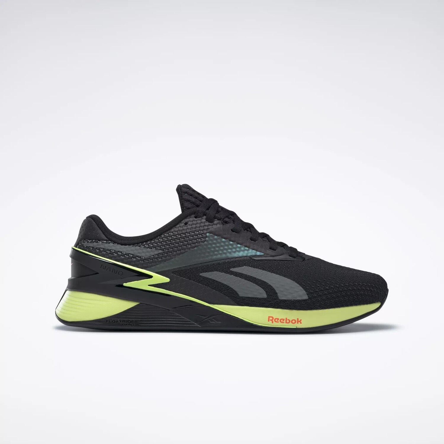 

Кроссовки Nano X3 Reebok, цвет Core Black / Energy Glow / Smash Orange S23-R