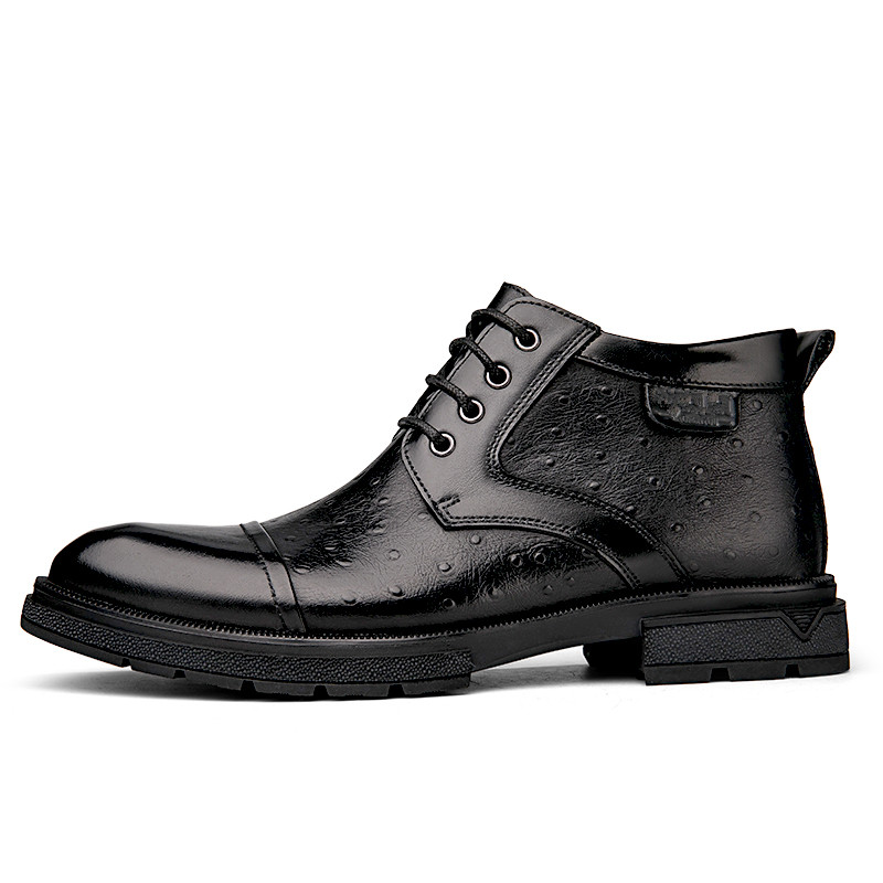 

Bull Thunder Кроссовки Crew Martin мужские черные утепленные, цвет Black Insulated Shoes