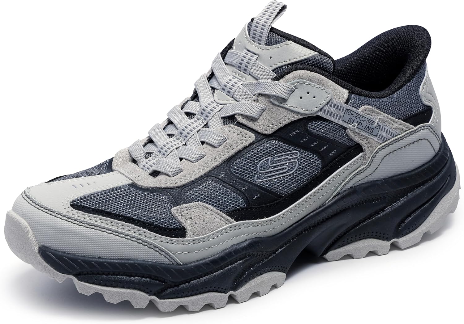 

Мужские слипоны Skechers: Vigor в Sneaker, черный/серый